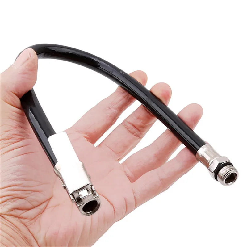Tubo flessibile universale per gonfiaggio pneumatici auto (lega di zinco e gomma da 37 cm)