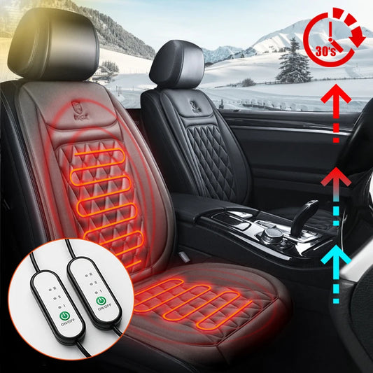 12V Heated Car Seat Cushion Cloth/Flannel